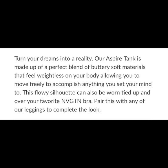 Sage Aspire Tank - split back/tie back - Picture 2 of 3